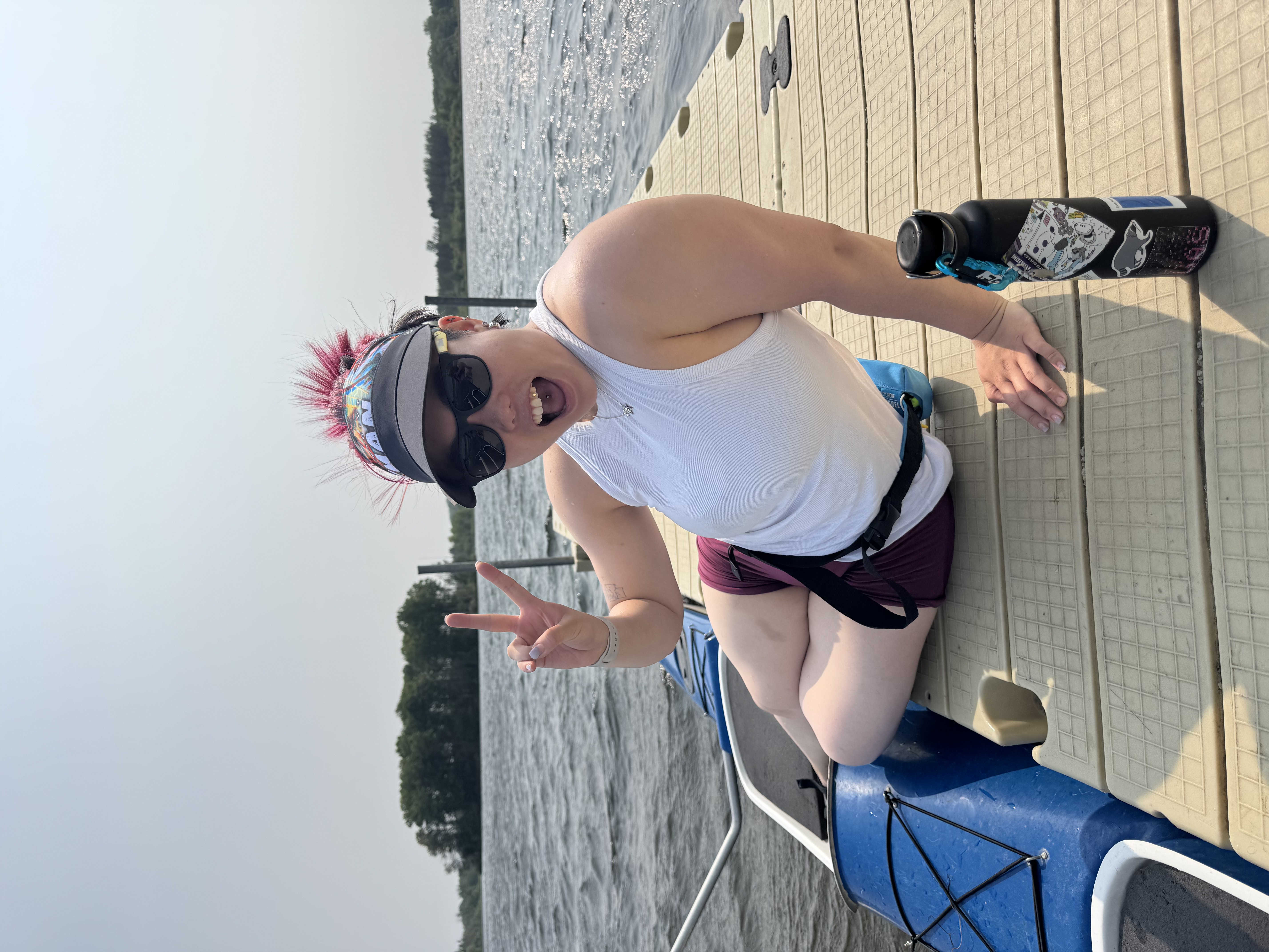 Me on the docks about to paddle